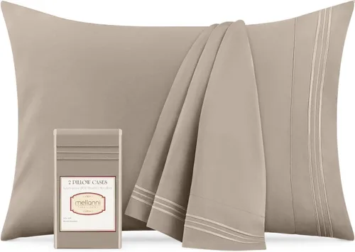 Vista 14 de Mellanni Fundas de almohada de lujo, extrasuaves, refrescantes, fundas de almohada de 12 piezas de la colección icónica, cierre de sobre