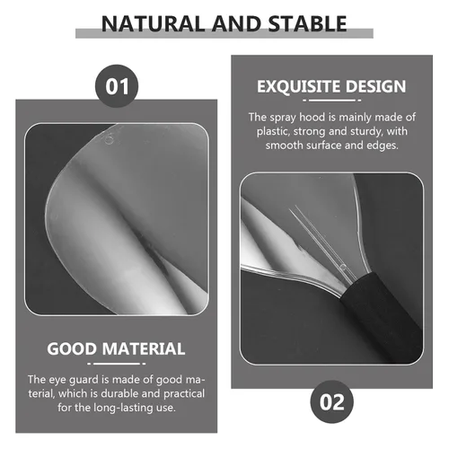 Vista 3 de 4Pcs Facial Shield for Hairdressing, Hair Spray Face Protection Mask