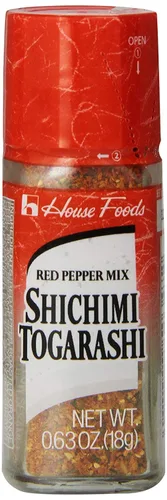 Vista 2 de House Foods Mezcla de pimiento rojo Shichimi Togarashi 0.63 oz, paquete de 3
