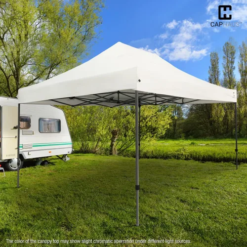 Vista 9 de CAPHAUS Toldo desplegable para exteriores, tienda de campaña fácil de montar, grado comercial resistente, refugio plegable instantáneo con bolsa