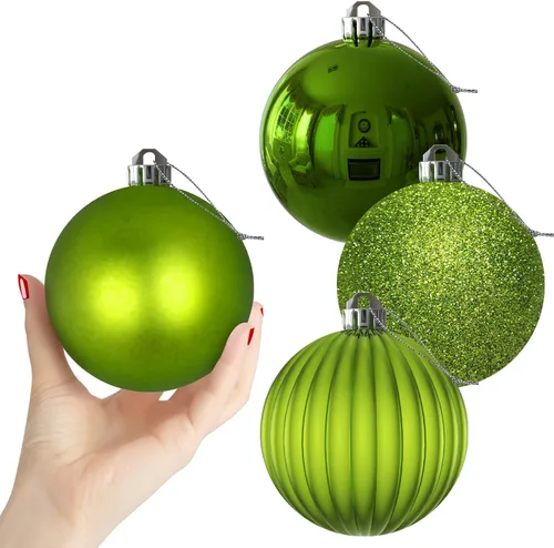 Vista 24 de Esferas pequeñas de bronce de 1.6 pulgadas para decoración del árbol de Navidad, adornos inastillables para cumpleaños, Halloween, vacaciones, boda
