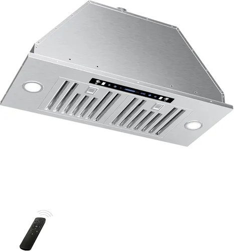 Vista 8 de EKON NAB01-30IN 900CFM - Campanas extractoras integradas sin conductos con control de panel táctil suave de 4 velocidades/filtros aptos