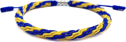 Vista 2 de LAMIBEE Pulsera con código de bandera de país, pulsera de cuerda de protección y sufrimiento de la suerte, pulsera tibetana, pulsera de cuerda