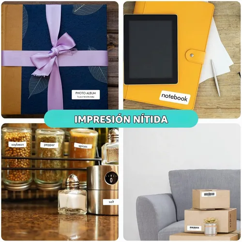 Vista 7 de iDPRT Etiquetas térmicas de dirección postal: 1.18 x 3.54 pulgadas, 2 rollos de 300 unidades, código de barras compatible con iDPRT, Rollo, DYMO