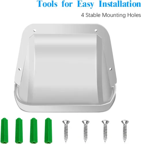 Vista 8 de OOSSXX Cámara de seguridad universal Sun Rain Cover Shield Cover Shield para cámara de vigilancia Techo protector para domo/Bullet cámara exterior