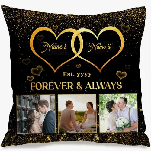 Vista 15 de Custom Memory Pillow Case Created with a Single Photo and Your Chosen Words Forming a comforting Cushion That Also Makes a Thoughtful Gift