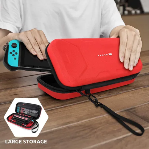 Vista 8 de Mumba Funda de transporte para Nintendo Switch OLED y Nintendo Switch, Versión Plus Bolsa de transporte de viaje protectora portátil