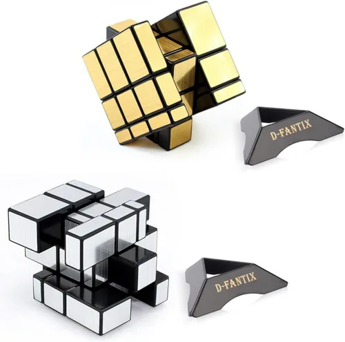 Vista 9 de D-FantiX Espejo magnético reflectante Speed Cube 3x3x3 y Shengshou espejo cubo conjunto