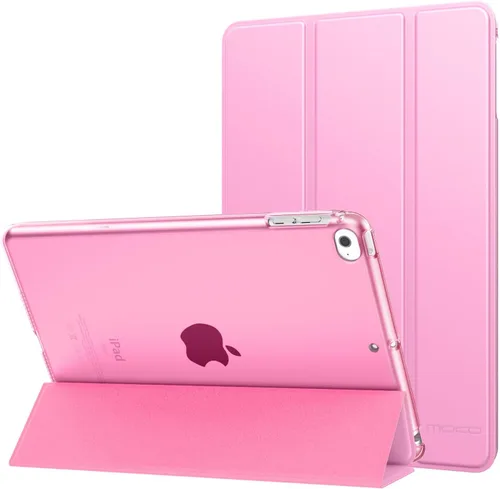 Vista 21 de MoKo Funda para iPad mini 5 2019/Mini 4 2015 (5ta/4ta Generación 7.9 pulgadas), funda delgada y ligera con soporte, con protector traslúcido