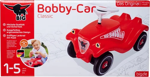 Vista 7 de BIG Bobby Car Classic Ride-On Vehículo rojo, sin instalación