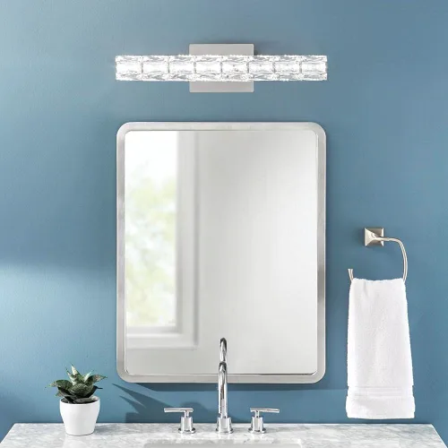Vista 2 de Keighley - Barra de luz LED de cristal cromado de 18 pulgadas