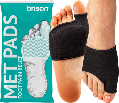 Vista 11 de Almohadillas metatarsianas diseñadas por podólogos Brison para mujeres y hombres - Fundas de gel para aliviar el dolor en la bola del pie