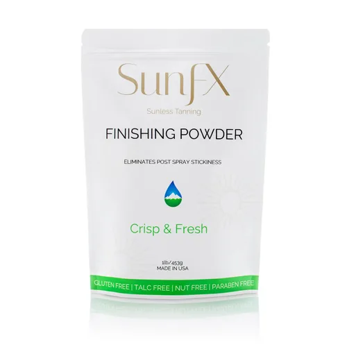 Vista 13 de SunFX Polvo fijador – Velo de acabado de bronceado post aerosol, polvo de bronceado sin sol, brillo translúcido, brillo corporal sin talcless