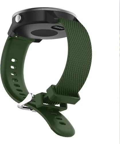Vista 5 de Bandas de reloj para Vivoactive 3, bandas de repuesto de silicona suave de 0.787 pulgadas para Garmin Vivoactive 3/Garmin Forerunner 645 Verde