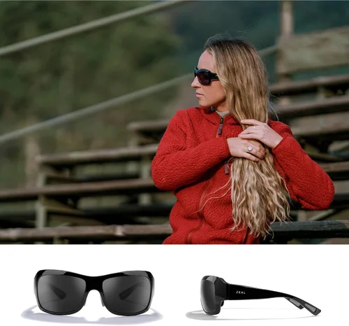 Vista 2 de Zeal Optics Womens Nucla Cat-Eye Wrap Polarized Sunglasses