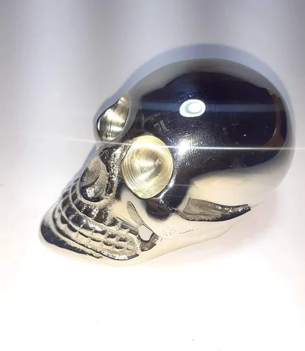 Vista 2 de Varitas de latón con diseño de calavera para Halloween, diseño victoriano, diseño de bastón para caminar