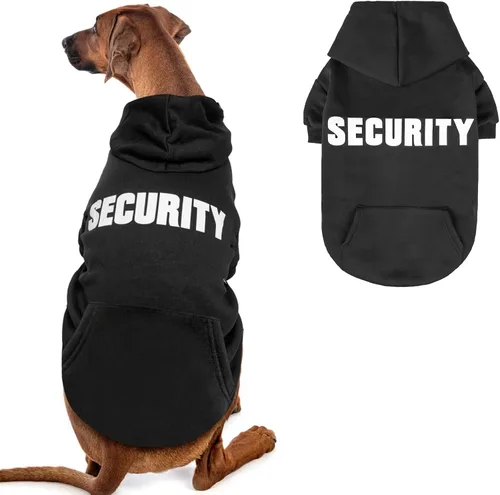 Vista 10 de EXPAWLORER Sudadera con capucha para perro, suave y cálida con agujero para correa, disfraz de Halloween para perros de invierno y otoño, ropa