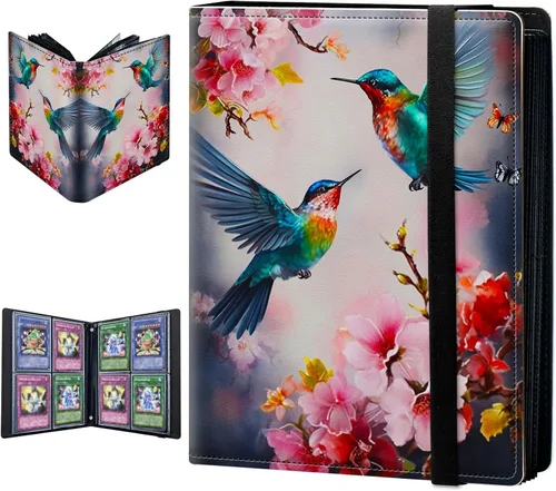 Vista 28 de Carpeta para tarjetas intercambiables, 4 bolsillos para tarjetas intercambiables, 160 bolsillos de doble cara, funda para tarjetas de tamaño Mujeres
