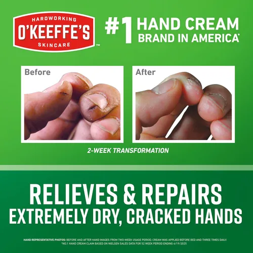 Vista 2 de O'Keeffe's Working Hands Crema de Manos para Sequedad Extrema - Tarro de 3.4 oz (Paquete de 2) - Cuidado Reparador para Manos Agrietadas y Secas