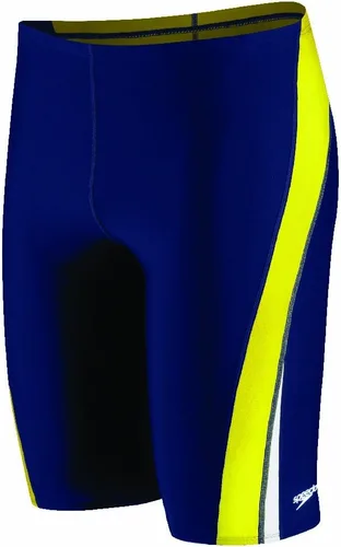 Vista 23 de Speedo Endurance+ - Traje de baño para hombre con colores del equipo empalmados chispa negro/azul