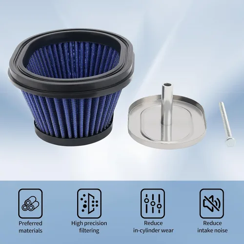 Vista 4 de Filtro de aire de motocicleta y filtro de aceite y bujía de repuesto para Yamaha YFM250R Raptor 250 2008-2013 2XJ-14451-00-00 5D3-13440-00-00