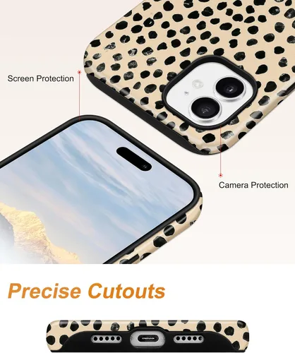 Vista 125 de Jusy Funda compatible con MagSafe con estampado de caparazón de tortuga marrón para iPhone 7/8/SE, cubierta protectora de TPU suave magnética