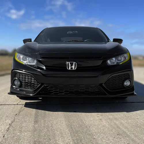 Vista 4 de SlickMod Tinte amarillo de vinilo precortado para faros Honda Civic 2016-2021 (2. faros DRL, amarillo)
