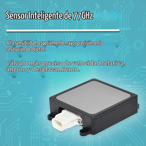 Vista 5 de EWAY Sensor de radar de microondas 77 GHz Detección de puntos ciegos Sistema auxiliar de monitoreo de seguridad automático universal para Lexus