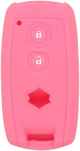 Vista 9 de SEGADEN - Funda protectora de silicona compatible con llave inteligente de 2 botones para Suzuki, para mando a distancia CV4544, color negro