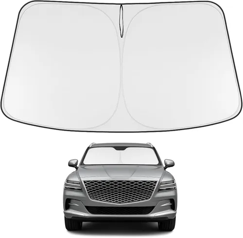 Vista 39 de Proadsy Parasol para parabrisas Rivian R1S 2022-2025 2026 de 4 capas plegable, protector de parasol frontal que bloquea los rayos UV, mantiene