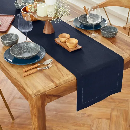Vista 12 de Solino Home Camino de mesa de lino natural de 72 pulgadas de largo, 100% lino puro con vainica, peso medio, 14 x 72 pulgadas para cómoda, comedor