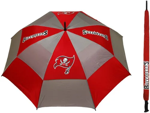 Vista 12 de Team Golf NFL San Francisco 49ers - Paraguas de golf de 62 pulgadas con funda protectora, diseño de protección contra el viento de doble toldo