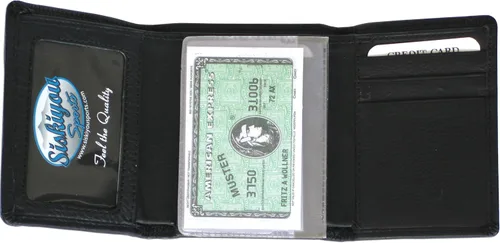Vista 2 de NFL New Orleans Saints Leather Gridiron Tri-Fold Wallet