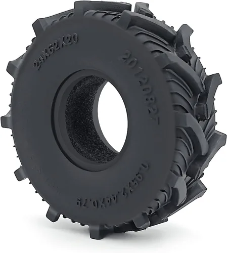 Vista 2 de MOHERO - 4 neumáticos de goma para terreno de barro suave de 1.0 pulgadas, neumáticos de rueda 1.0 para 1/24 Axial SCX24 Bronco Gladiator Deadbolt
