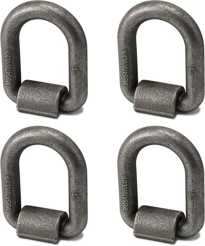 Vista 7 de Anclaje de anillo en D soldado de 1/2 pulgada, 12000 libras, forjado para camión remolque, paquete de 12