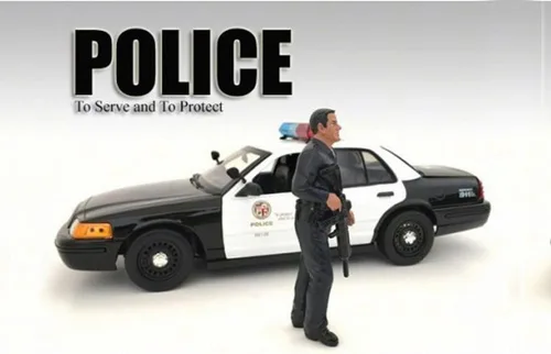Vista 2 de American Diorama Figura de oficial de policía I, accesorio para pasatiempos a escala 24011-1/18