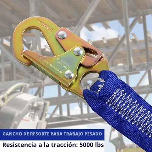 Vista 4 de TRSMIMA Arnés de seguridad para protección contra caídas, kit de arnés