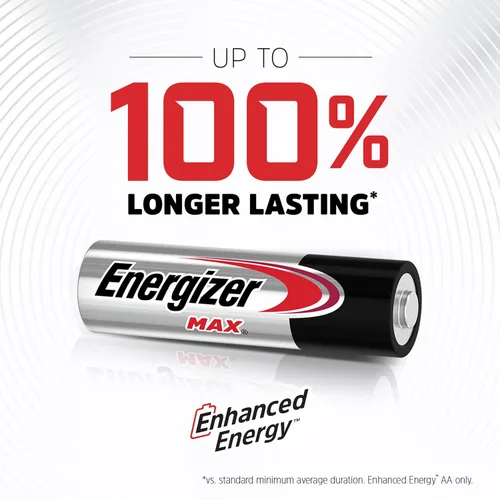 Vista 2 de Energizer MAX - Pilas AA (paquete de 16), pilas alcalinas doble A