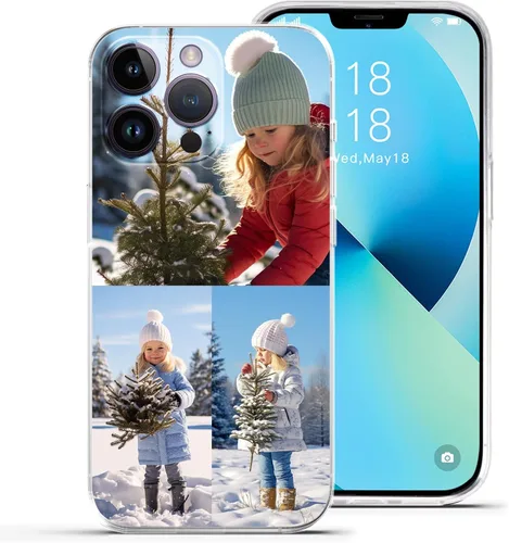 Vista 11 de Funda personalizada para teléfono, compatible con iPhone 16 15 14 13 12 11 Pro Max Mini Plus Xr X, diseña tu propia funda personalizada para 1 Foto