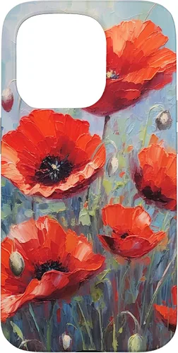Vista 14 de Funda para iPhone 12/12 Pro Red Poppies Flowers In A Field
