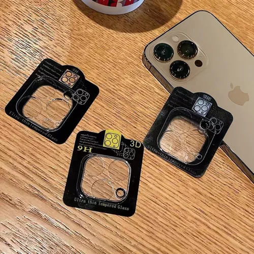 Vista 6 de 3 piezas de protector de lente de cámara trasera de vidrio templado para iPhone 16 Pro Max, iPhone 15 Pro Max - Protección completa HD transparente