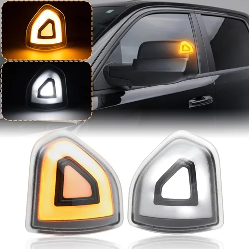 Vista 9 de Luces LED de Señal de Giro para Espejo Lateral Compatible con Ram 1500 2010-2023/para Ram 1500 Classic 2019-2022/para Ram 2500 2010-2018/para Ram