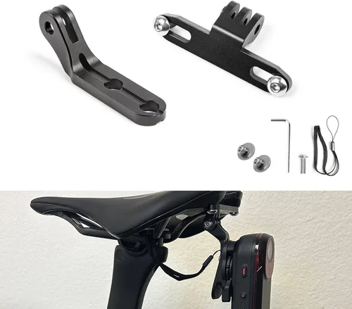 Vista 12 de Xotic Tech - Abrazadera para sillín de bicicleta compatible con Garmin Varia RCT715 Combo de montaje de luz trasera, ajuste universal, tipo B