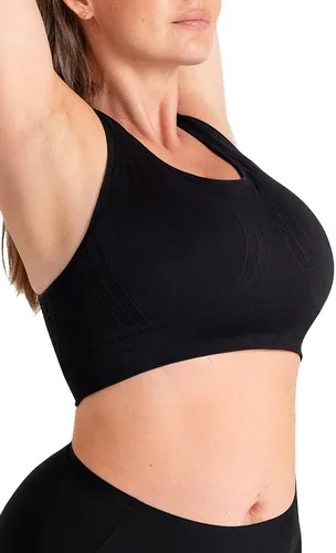 Vista 2 de SHAPERMINT Sujetadores deportivos para mujer, sujetadores de entrenamiento para mujer, brasier deportivo de talla grande, tops de entrenamiento