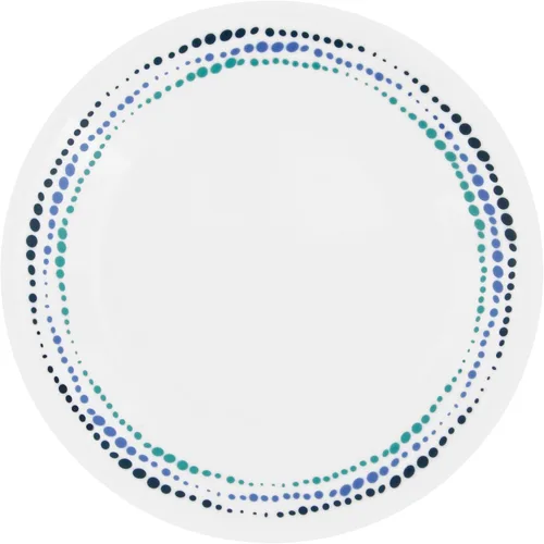 Vista 3 de Corelle Ocean Blues - Vajilla resistente a las roturas y a las roturas para 4 personas, color azul, 12 piezas