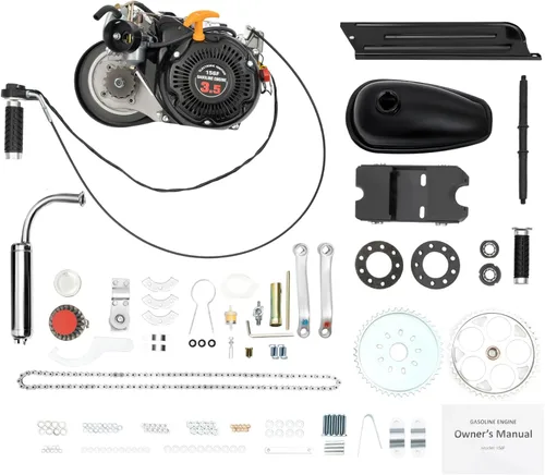 Vista 10 de Kit de motor motorizado a gas de 4 tiempos de 100 cc, conjunto de motor de bicicleta, motor modificado para bicicleta, refrigeración por aire de un