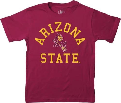 Vista 130 de Wes and Willy Camiseta de algodón orgánico de manga corta para niños de la NCAA