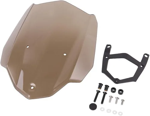 Vista 2 de GLoyer Motorcycle Windshield Compatible with MT 03 MT03 Accessories ABS Windshield WindScreen with Mounting Bracket Compatible with MT-03 2016 2017