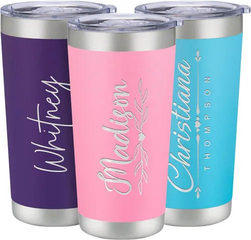 Vista 29 de Vasos de viaje personalizado de 20 y 30 onzas, con aislamiento