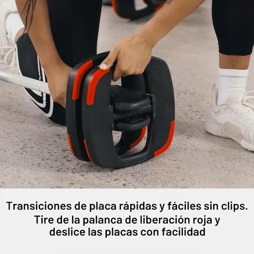 Vista 4 de Les Mills SMARTBAR Dual Purpose Ergonomic Weight Plates